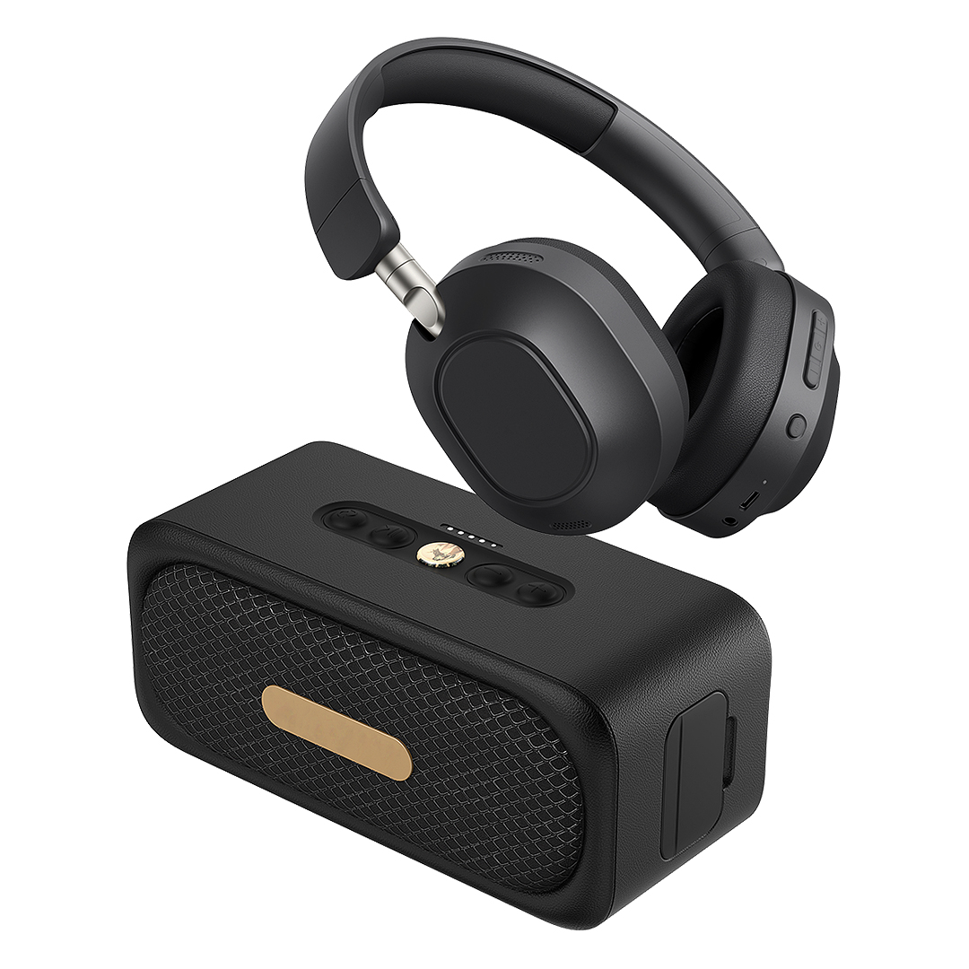 Audio set 2/1, slušalice i bežični zvučnik 2 x 10W, u luksuznoj poklon kutiji